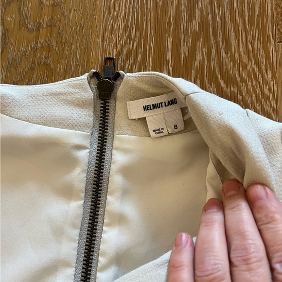 Helmut Lang cream belted dress - Picture 8 of 16